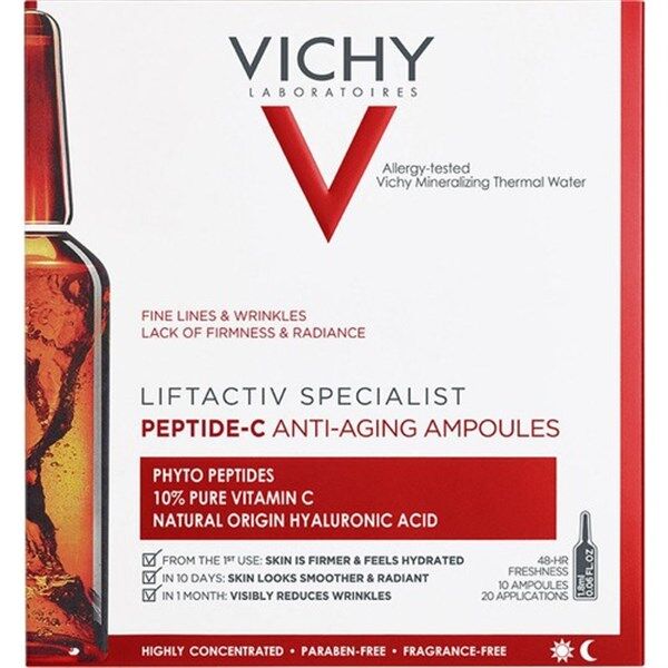 Vichy Liftactiv Peptit-C Ampul Kırışıklık Karşıtı Saf C Vitamini ve Hyaluronik Asit 10 x 1.8 ml