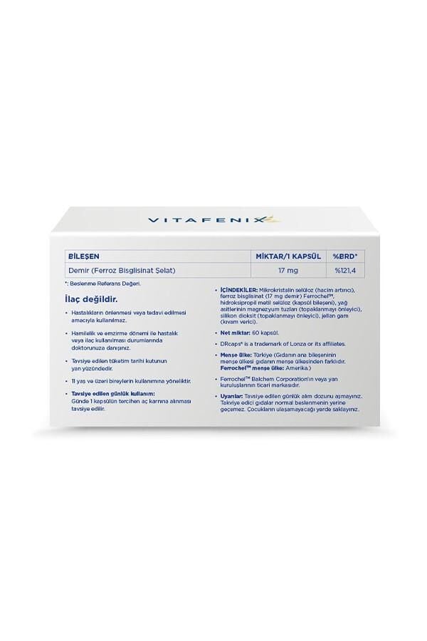 Vitafenix Demir 60 Kapsül