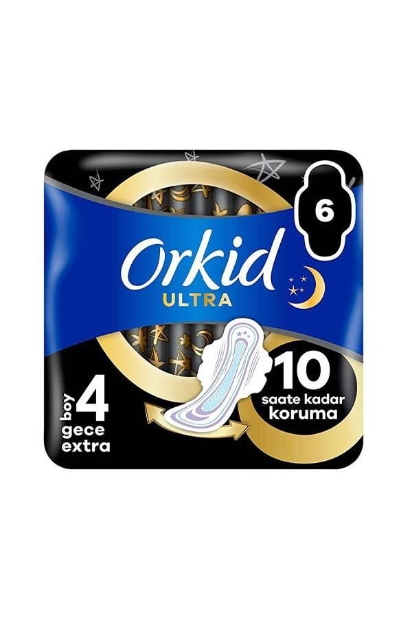 Orkid Ultra Hijyenik Ped Gece Extra No: 4 6'lı
