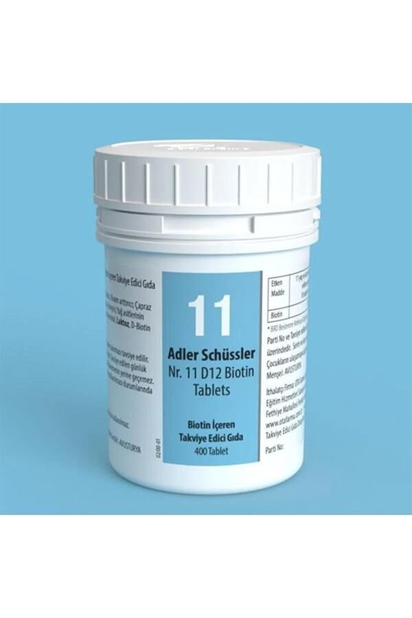 Adler Schüssler No: 11 D12 Biotin 400 Tablets