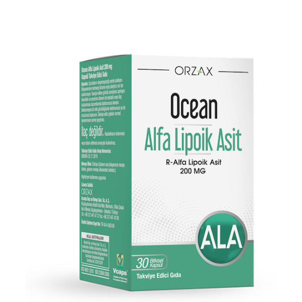 Orzax Ocean Alfa Lipoik Asit 200 mg 30 Kapsül