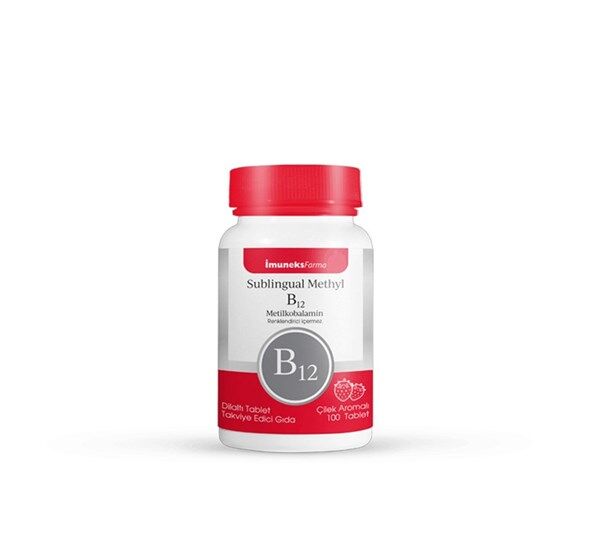 İmuneksFarma Sublingual Methyl B12 100 Tablet-Çilek