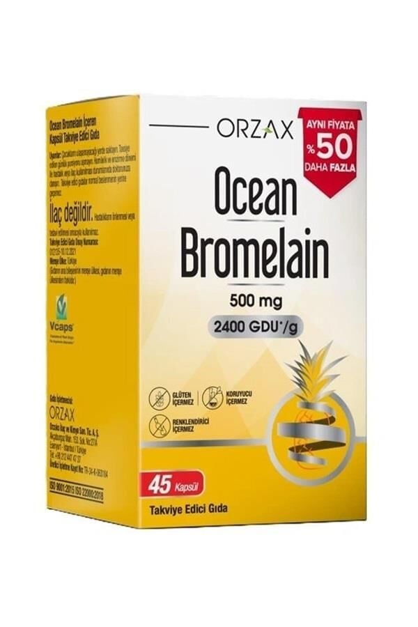 Ocean Bromelain %50 Daha Fazla 45 Kapsül