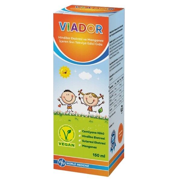 Viador Hindiba Ekstresi ve Manganez İçeren Şurup 150 ml