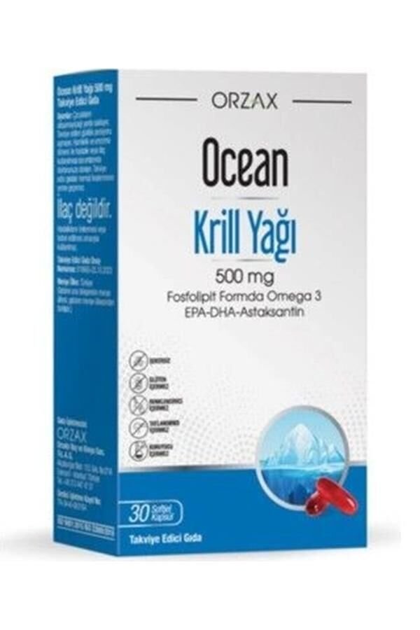 Orzax OCEAN KRİLL OİL 500 mg 30 SOFT KAPSÜL