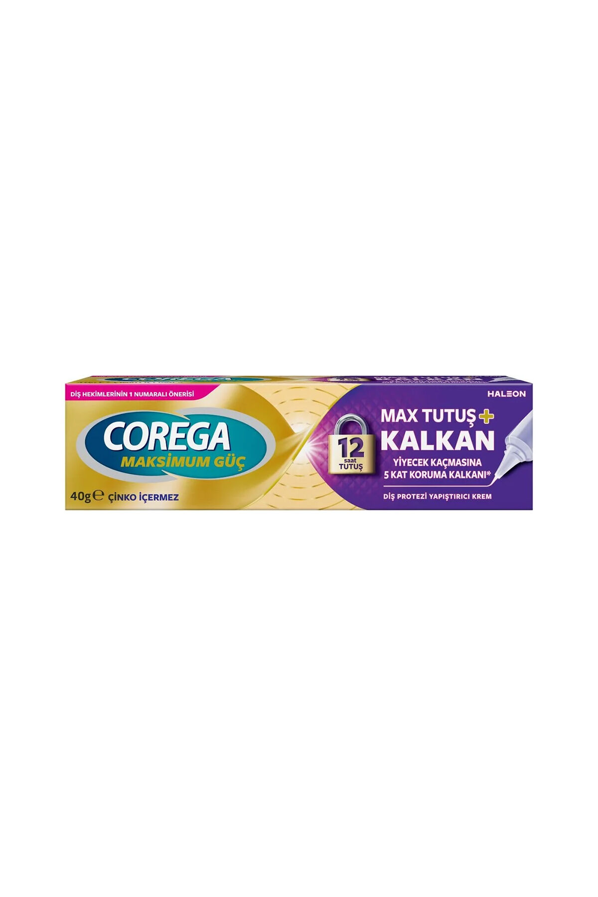 Corega Maksimum Kontrol Tutuş+ Kalkan Yapıştırıcı Krem 40 gr