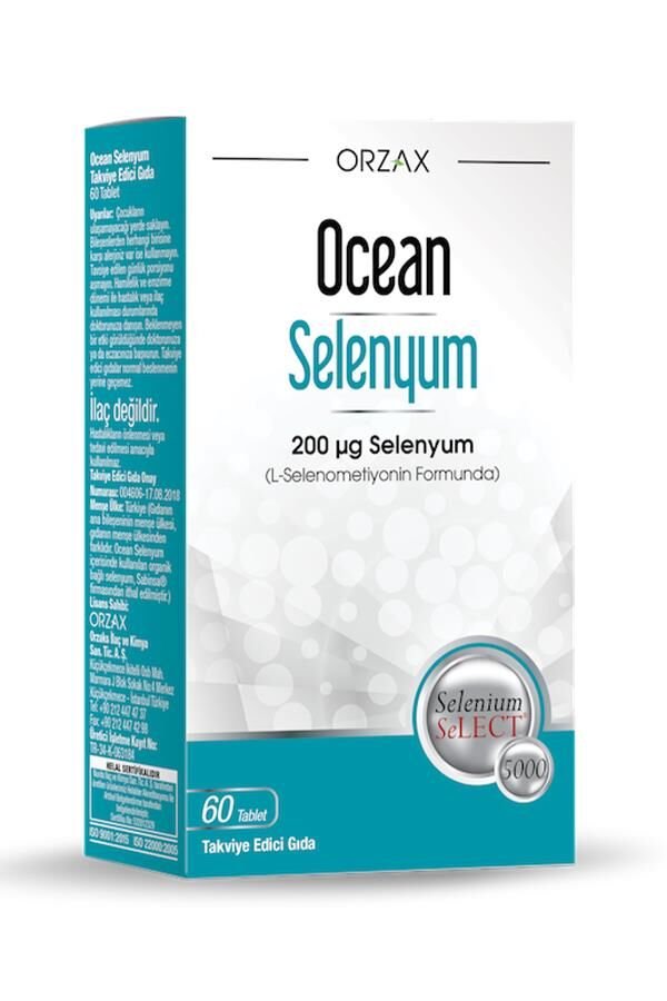 Orzax Ocean Selenyum 200 mcg 60 Tablet