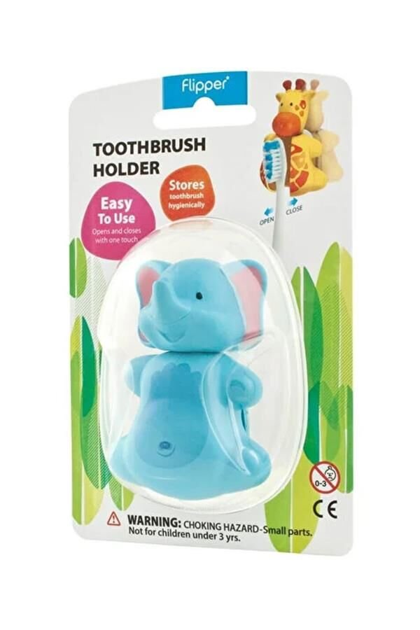 Flipper Hijyenik Diş Fırçası Kabı Fil