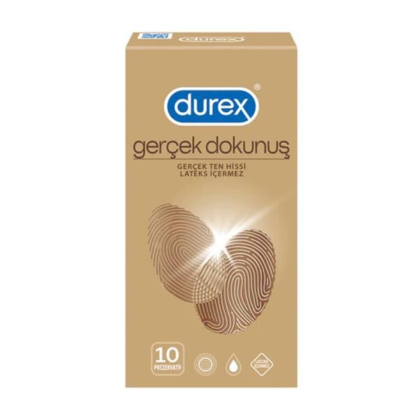 Durex Gerçek Dokunuş Ultra Kaygan Prezervatif 10'lu