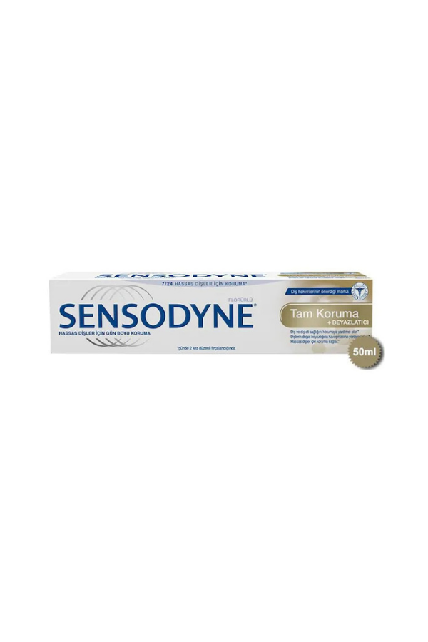 Sensodyne Diş Macunu Tam Koruma ve Beyazlatıcı 50 ml