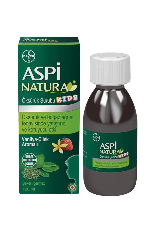 Aspinatura Kids Öksürük Şurubu 120 ml-Vanilya Çilek