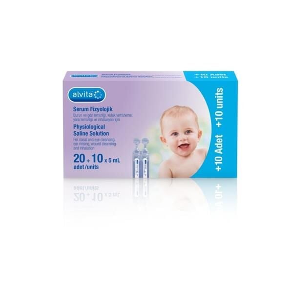 Alvita Serum Fizyolojik 5 ml x 20+10 Adet