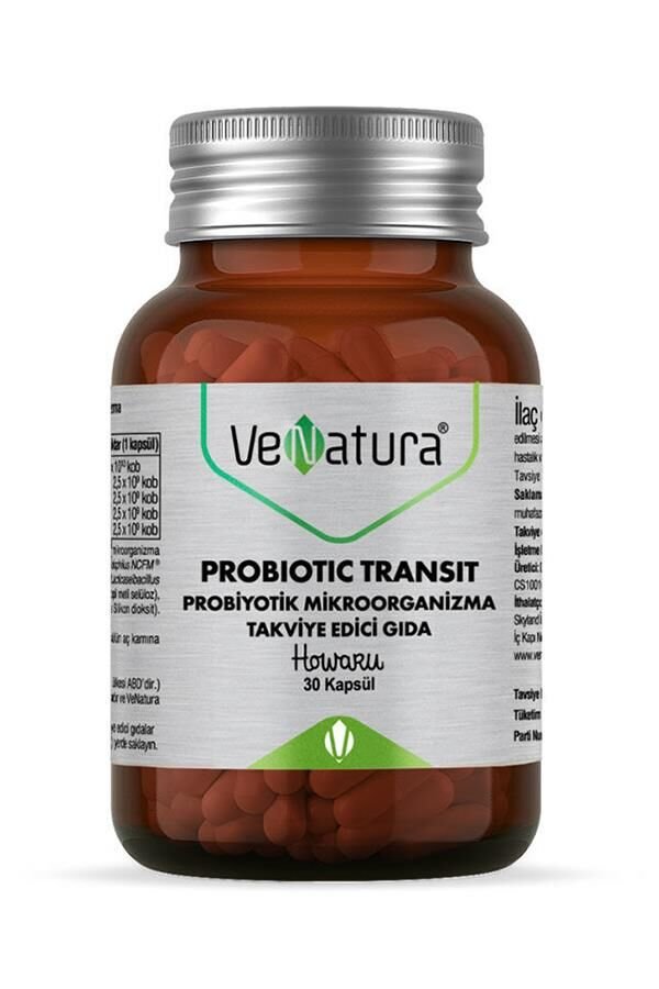 VeNatura Probiotic Transit Probiyotik Mikroorganizma 30 Kapsül