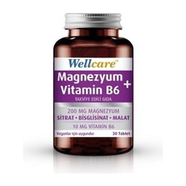 Wellcare Magnezyum + Vitamin B6 30 Tablet 30 tb
