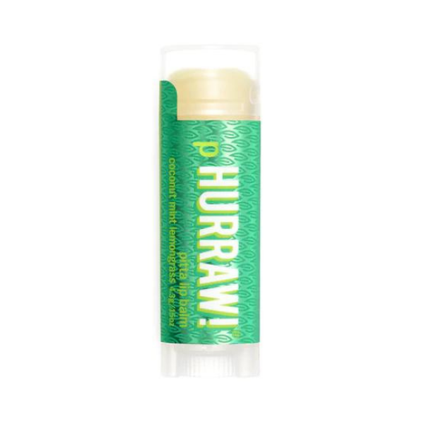 Hurraw Pitta Lip Balm - Hindistan Cevizi - Limon Otu - Nane