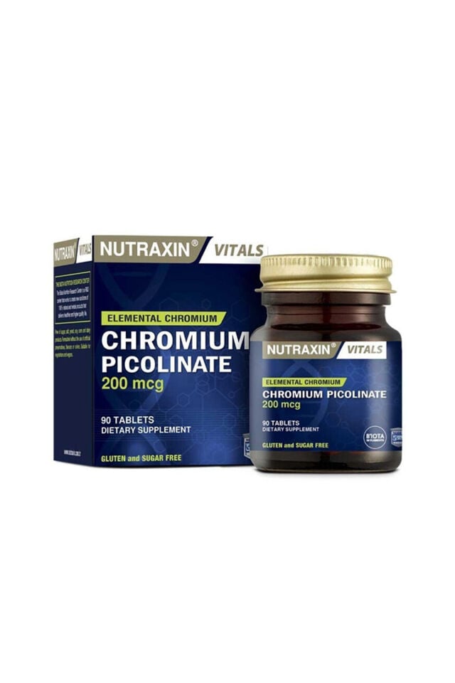 Nutraxin Chromium Picolinate 200 Mcg 90 Tablet Krom Takviyesi