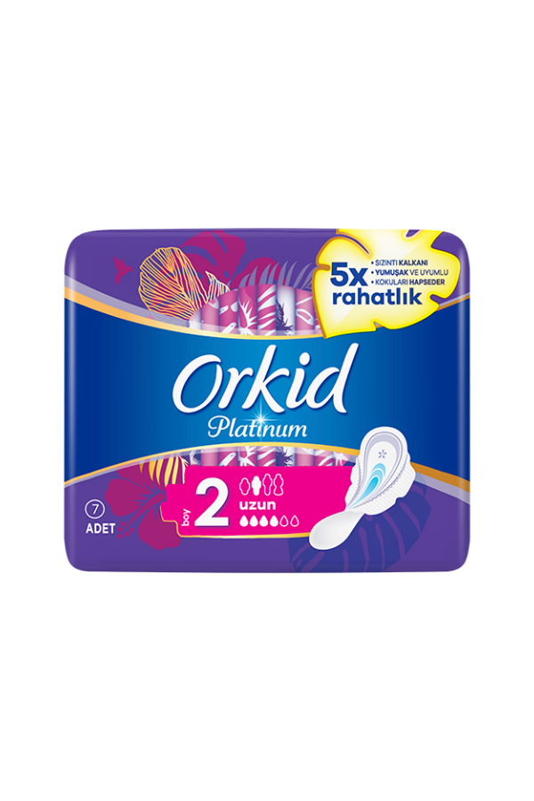 Orkid Platinum Ultra Hijyenik Ped Uzun 7'li