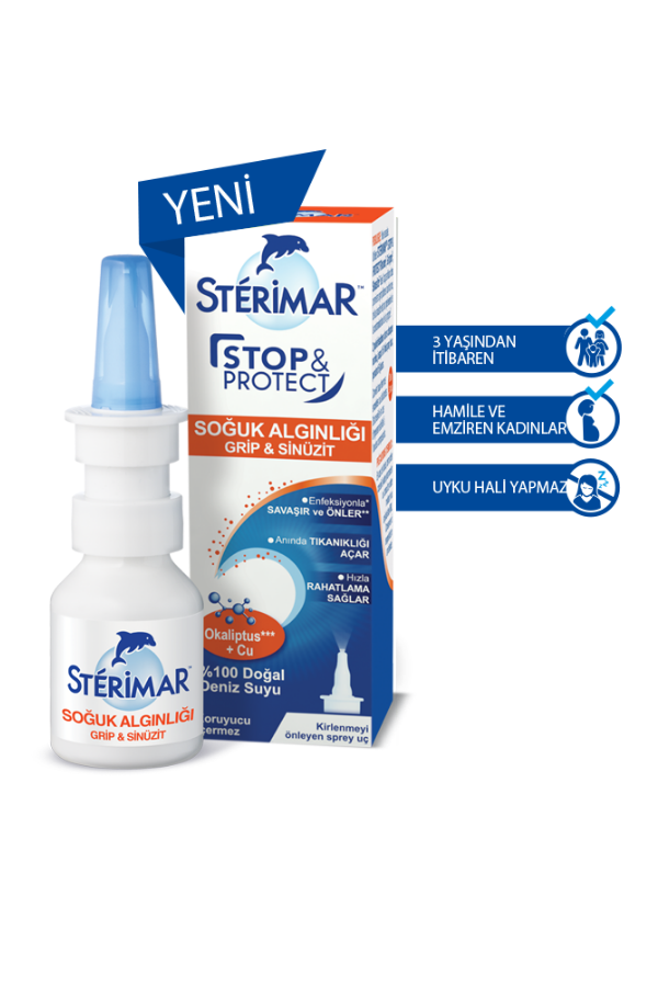 Sterimar Burun Spreyi Stop & Protect Soğuk Algınlığı 20 ml