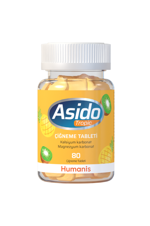 Asido Tropic Mide Asidine Karşı 80 Çiğneme Tableti