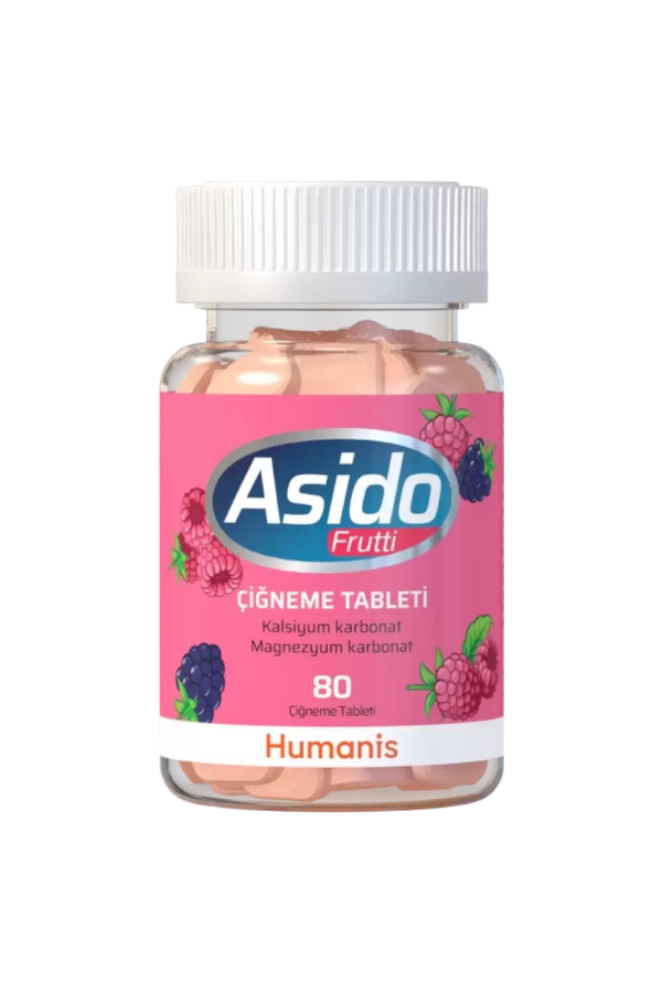 Asido Frutti Mide Asidine Karşı 80 Çiğneme Tableti