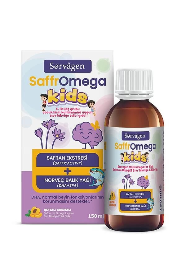 Sorvagen SaffrOmega Kids Safran ve Omega3 150 ml