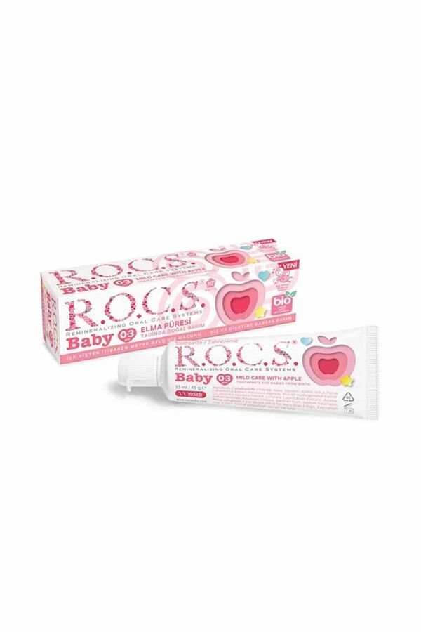 Rocs Baby Elma Püresi Tadında 0-3 Yaş Diş Macunu 45 gr