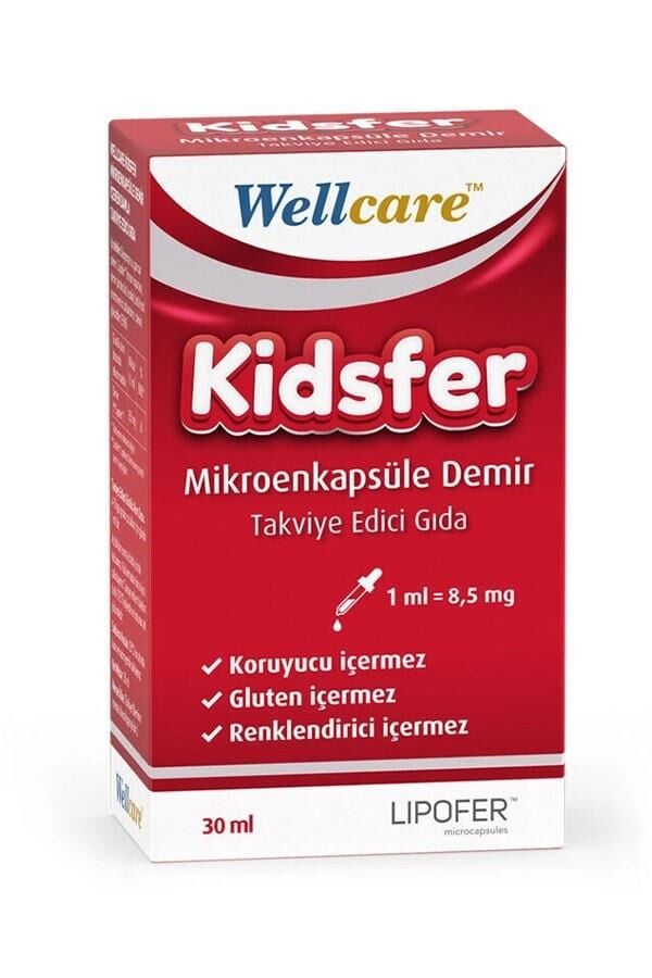 Wellcare Kidsfer Mikroenkapsüle Demir Takviye Edici Gıda 30 ml