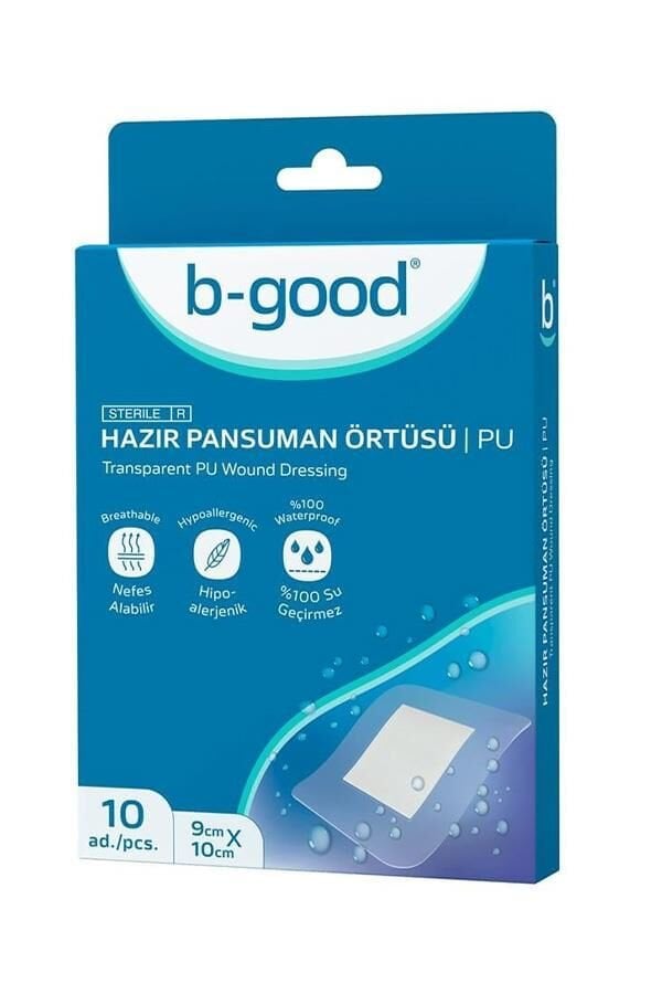B-GOOD Hazır Pansuman Örtüsü 9cmx10cm 10l'u