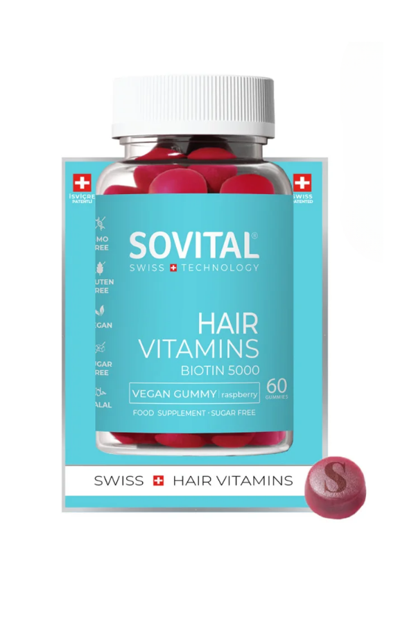 Sovital Hair Vegan Gummy Saç Vitamini 60 Adet