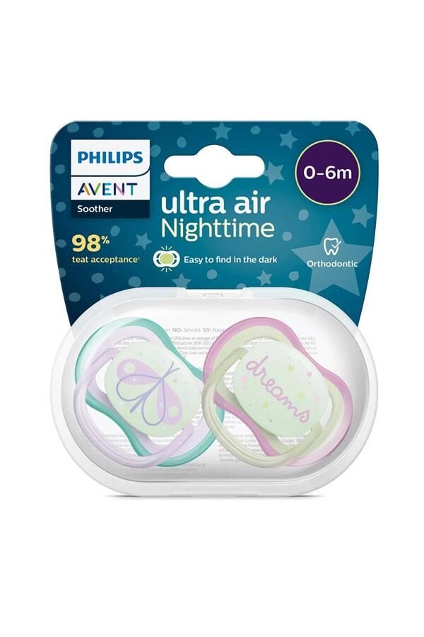Philips Avent Scf376/19 Ultra Air Nighttime Emzik 0-6 Ay - Kız