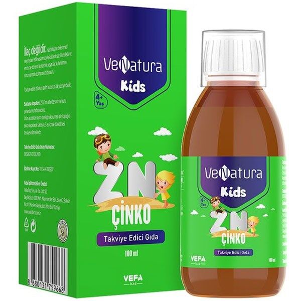 Venatura Kids Çinko 100 ML Çocuklar İçin Çinko Takviyesi