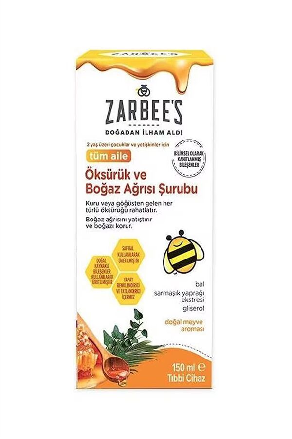 Zarbee's Boğaz Ağrısı Şurubu 150 ml