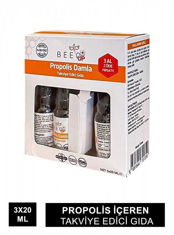 Bee'o Up Propolis Damla %30 20 ml - 3 Al 2 Öde