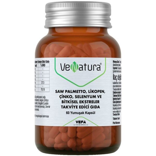 Venatura Saw Palmetto Likopen Çinko Selenyum 60 Kapsül