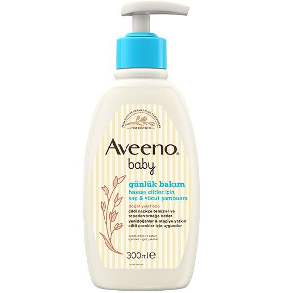 Aveeno Baby Günlük Bakım Hassas Ciltler için Saç ve Vücut Şampuanı 300ml