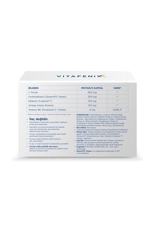 Vitafenix Cognizant 40 Kapsül