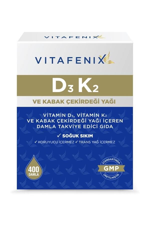 Vitafenix D3K2 400 Damla 20 ml