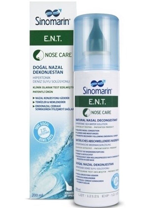 Sinomarin E.N.T. Deniz Suyu Burun Spreyi 200 ml