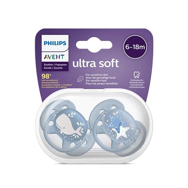 Avent Ultra Soft Emzik Erkek 6-18 Ay