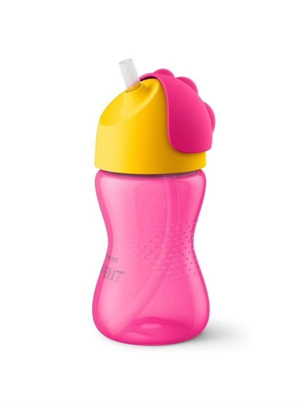 Avent Desenli Pipetli Bardak 300 ml - Kız