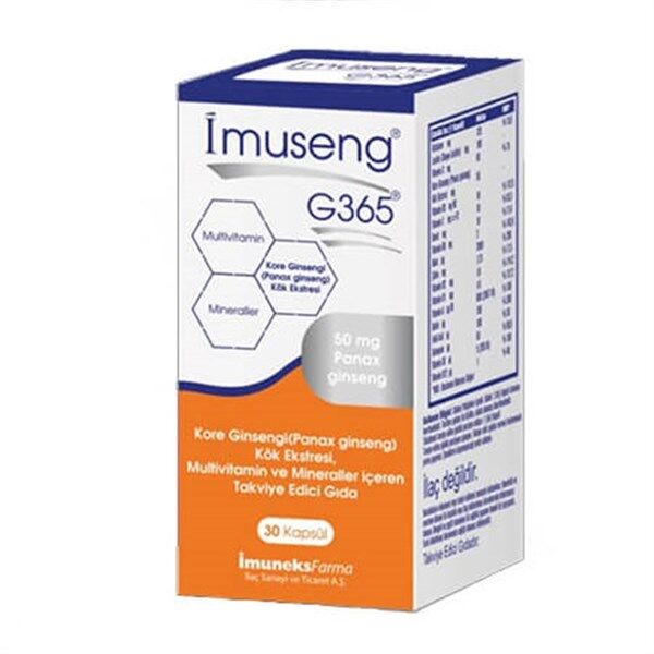 İmuseng G365 30 Kapsül