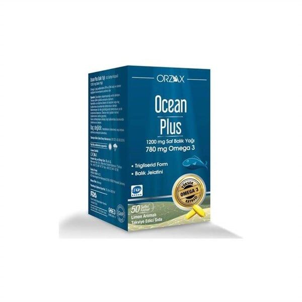 Ocean Plus 1200 mg Balık Yağı 50 Kapsül