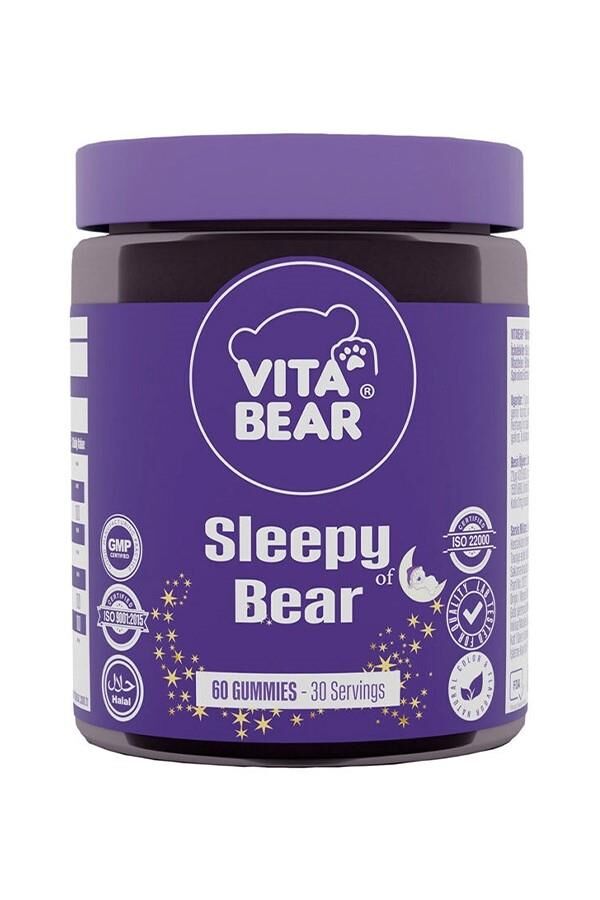 Vita Bear Sleepy Bear Gummy 3 mg Melatonin Vitamin 60'lı