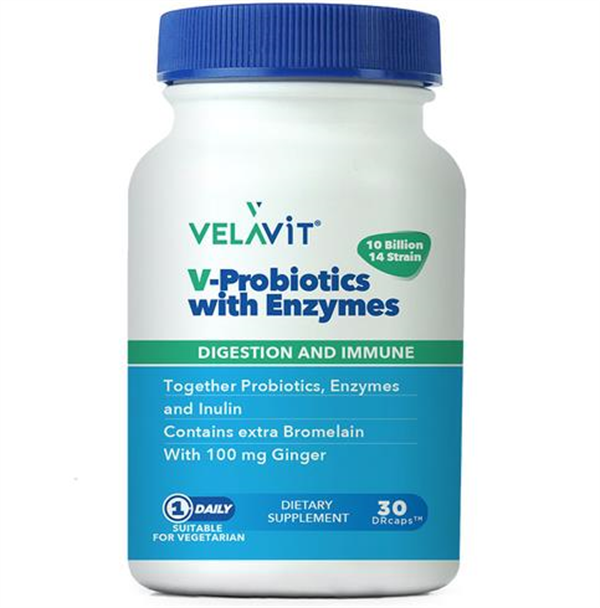 Velavit V-Probiotics with Enzymes 30 tablet