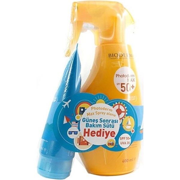 Bioderma Photoderm Max Spf 50 Sprey 400Ml & After Sun Hediye Güneş Koruyucu Bakım Seti