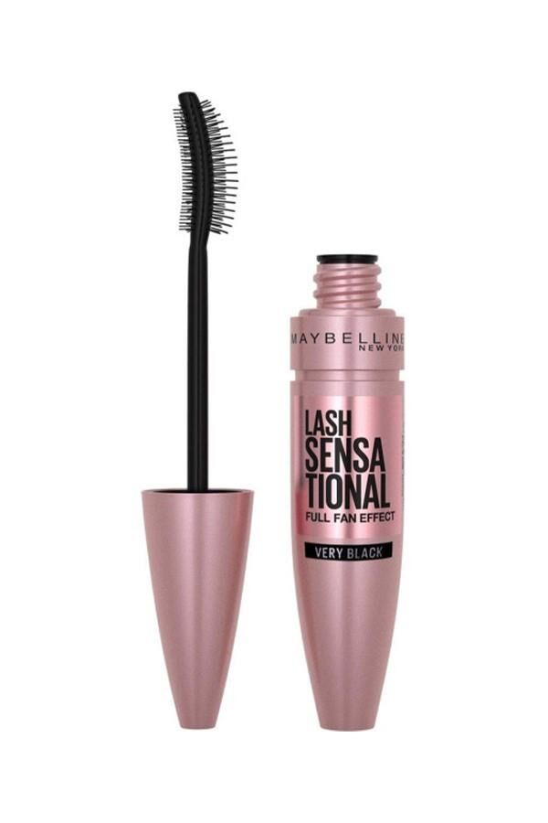 Maybelline New York Lash Sensational Yelpaze Etkili Siyah Maskara-Very Black