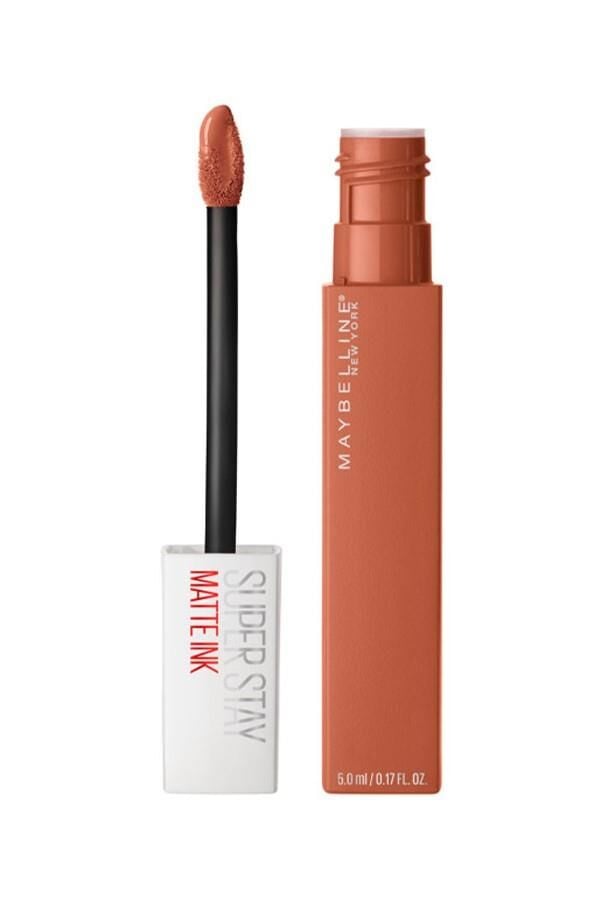 Maybelline New York Super Stay Matte Ink Likit Mat Ruj - 75 Fighter - Kahverengi
