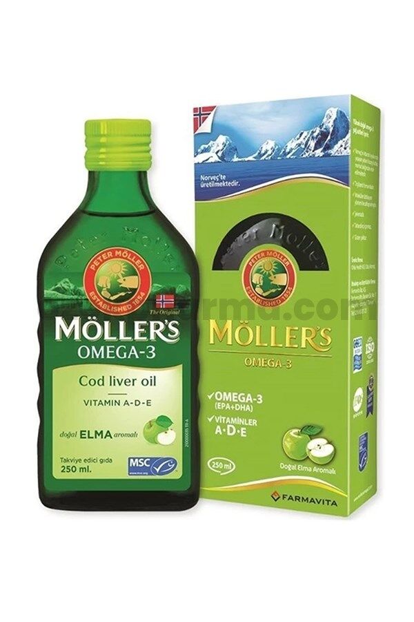 Möller's Omega 3 Balık Yağı 250 ml Elma Aromalı