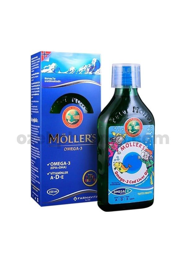 Möller's Omega 3 Balık Yağı 250 ml Tutti Frutti Aromalı