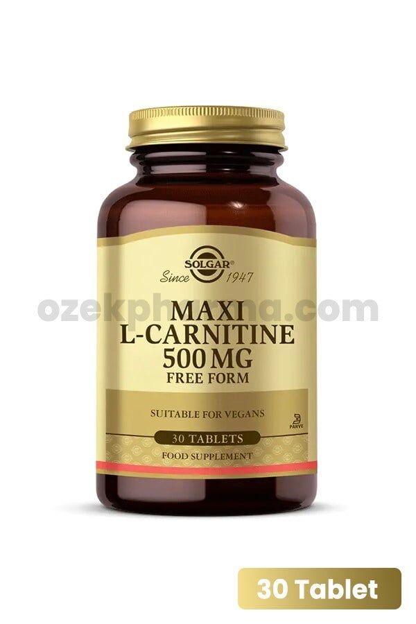 Solgar Maxi L Carnitine 500 mg 30 Tablet